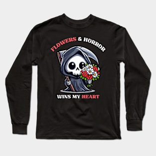 Flowers And Horror Wins My Heart Long Sleeve T-Shirt